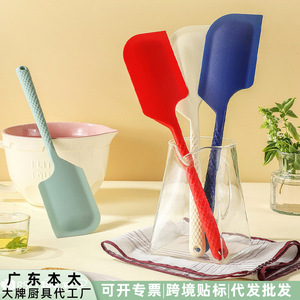 Liquid Silicone Spatula Cake Butter Spatula Heat Resistant One Piece Baking <b>Tool</b> For Kitchen Use - Product Image 3