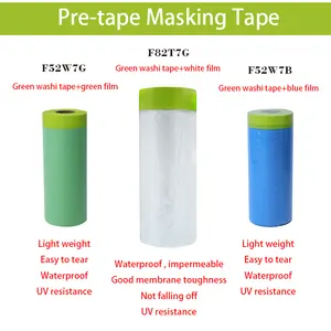 Plastic Film For Masking-masking Film With Tape