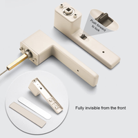 2026 Ensemble de poignées de porte à mortaise magnétique minimaliste pour intérieur, avec serrure encastrée simple pour chambre et poignée de tirage pour fenêtre