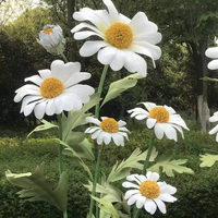 Marguerite blanche pure géante marguerites artificielles en EVA pour la décoration de la maison, des fêtes, des anniversaires et des événements.
