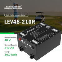 Batteries LiFePO4 longue durée pour voiturettes de golf, 4000 cycles, cycle profond avec BMS pour utilisation sur chariots de golf