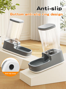 Mangeoire automatique pour animaux de compagnie de grande capacité 4L distributeur d'eau débranché <span class=keywords><strong>7</strong></span> jours pour chats chiens avec bols anti-déversement - Product Image 3