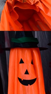 Decorazione di Halloween con ciondolo di zucca carino cappello da mago decorazione per locali graziosi oggetti di scena per festa fantasma appesi - Product Image 4