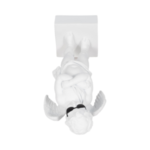 Statuetta d'Angelo Contemporanea con Occhiali da Sole, Ornamento in Resina per Arredamento Casa, Bagno, Ufficio, Soggiorno - Product Image 6