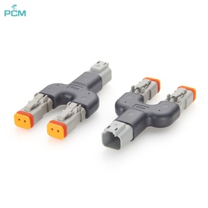Deutsch DT Serisi Y Splitter Kablo Demeti DT04-2P - 2x DT06-2S Ağır Hizmet Tipi Su Geçirmez Adaptör, Otomotiv, Kamyon ve Endüstriyel Kablolama için - Product Image 1