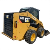 Chargeuse compacte Caterpillar 246D d'occasion, faible nombre d'heures de fonctionnement, capacité nominale de 2,3 tonnes, moteur de 82 kW, pompe hydraulique d'origine, modèle 2023