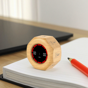 Xoay trọng lực nhà bếp hẹn giờ hiện đại LCD hiển thị hình lục giác trực quan lật hẹn giờ trẻ em quản lý thời gian Thiết bị cho nghiên cứu nấu ăn hẹn giờ - Product Image 1