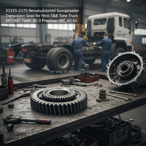 33335-2170 Remanufactured Sunupmaster Transmission <b>Gear</b> <b>Box</b> Hino 5&8 Tone Truck 48T/46T Teeth JIS 0 Precision HRC 60-62 SCM415 - Product Image 3