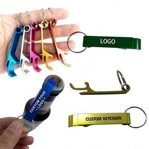Porte-clés décapsuleur personnalisé avec logo, vente en gros, décapsuleur porte-clés sur mesure avec logo - Product Image 1