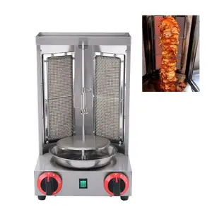 High quality stainless steel electric doner kebab machine automatic rotating chicken shawarma grill maker