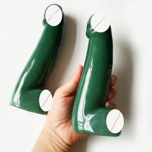 Bacchetta massaggiatore di cristallo con dildo di cristallo di aventurina verde intagliato a mano per la guarigione - Product Image 3
