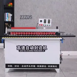 Новый дизайн ZDS802 автоматический Электрический 45 градусов портативный небольшой Кромкооблицовочный станок ПВХ деревянный Кромкооблицовочный станок