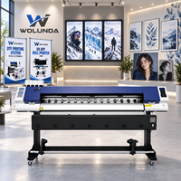 Imprimante numérique Wolunda à micro-piezoélectrique à solvant écologique avec tête simple i3200/F1080, machine d'impression grand format 4 couleurs