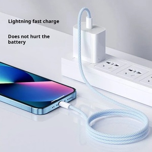 Câble de chargeur de type C à type C tressé 1M 2M 60W, gaine en nylon, câble de données de charge rapide, <span class=keywords><strong>iPhone</strong></span> 15 <span class=keywords><strong>iPhone</strong></span> 15 Pro Max, câble USB C - Product Image 2