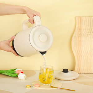 Điện liền mạch Ấm đun nước 304 # Thép không gỉ nhanh chóng Đun sôi hai lớp nhựa Ấm đun nước giữ ấm dễ dàng đổ - Product Image 6