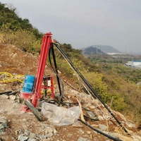 SK100 Portable DTH Rig Mine Dynamitage Foreuses Équipement Mini Perceuse