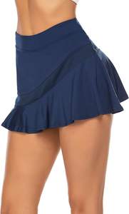 Rok lipit atletik musim panas wanita, Rok lipit ringan bersaku bisa disesuaikan untuk latihan lari, pakaian tenis nama tim OEM - Product Image 2