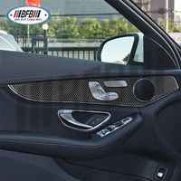 Revêtement intérieur en fibre de carbone véritable pour Benz Classe C W205 14-21 Classe GLC X253 Glc300
