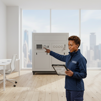 Générateur d'oxygène PSA industriel à moteur, contrôle PLC, 220V, écologique, faible consommation d'énergie, robuste, testé et certifié