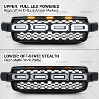 Grille avant tout-terrain 4x4 durable en ABS avec lampe LED pour Ranger T9 2022-2026, amélioration pour pick-up
