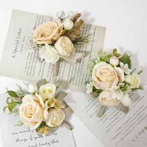 Groothandel Feestartikelen Bands Bruiloft Prom Kunstmatige Real Touch Corsage Polsbloem - Product Image 5
