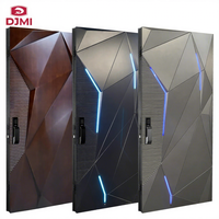 Chine Fabricant de pointe Portes de sécurité extérieures modernes de haute qualité en aluminium personnalisées pour porte pivotante extérieure d'entrée avant de maison