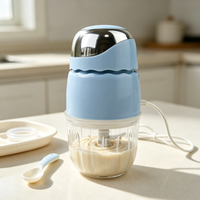 Mini-hachoir électrique Easy Clean pour purée de bébé, robot culinaire multifonction pour aliments pour bébés, fruits, ail et viande