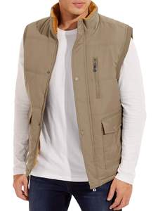 سترات شتوية دافئة مضادة للماء ، سترة رجالية بلا أكمام ، سترات غير رسمية ، سترة خارجية ، سترة للرجال - Product Image 5