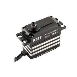 Moteur servo DC sans balais à haute performance et haute puissance KST X20-7512 82Kgf.cm 0.11sec 8.4V 4 pôles IP65 étanche en alliage d'aluminium - Product Image 3