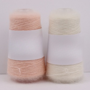 Charmkey Vente Chaude 55% <span class=keywords><strong>Mohair</strong></span> 15% Laine 30% Polyester Fantaisie Mélangé <span class=keywords><strong>Mohair</strong></span> Fil pour Faire Des Vêtements Chapeaux Écharpes Chaussettes Gants - Product Image 3