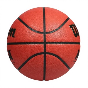 Ballon de basketball Proselect Fair Price marron personnalisé en cuir PU microfibre écologique durable, tailles 4, 5, 6 - Product Image 3