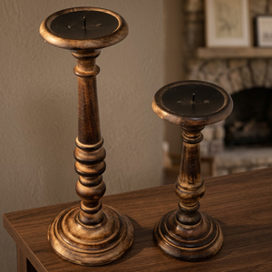 Meilleur design, bougeoir de Noël en bois coloré fait à la main, décoration d'intérieur, finition de qualité, vente chaude - Product Image 5