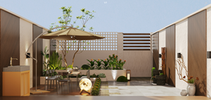 Rendu 3D de villa de style chinois vintage haut de gamme, diagramme <span class=keywords><strong>d</strong></span>'effet, conception de la <span class=keywords><strong>maison</strong></span> entière, application résidentielle et hôtelière culturelle - Product Image 2