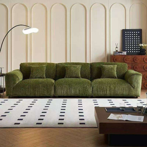 Sofá de Salón en Forma de L, Diseño Nórdico Moderno y Minimalista, Tela de Alta Calidad, Cómodo, Color Beige - Product Image 3