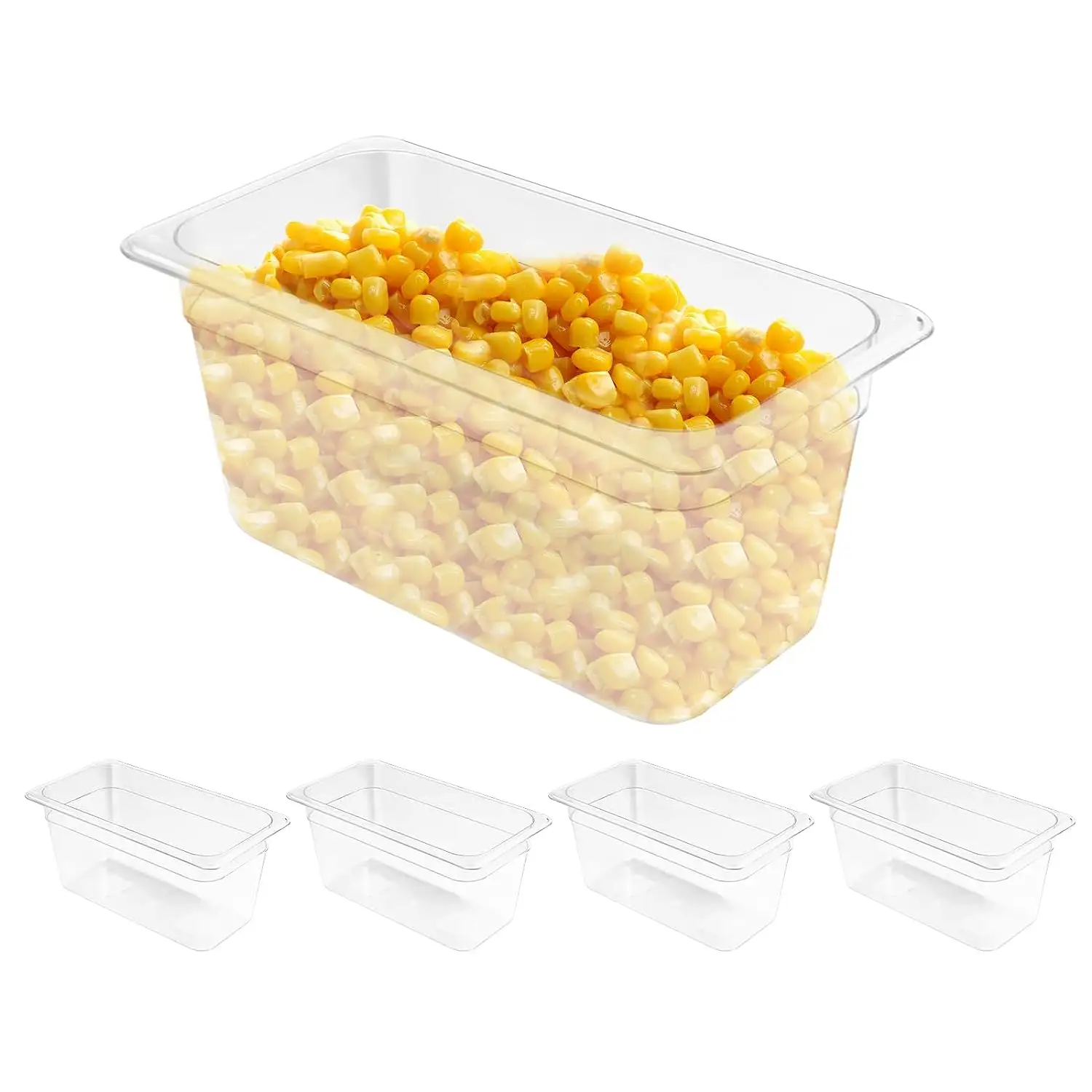 1/3 Plastic Clear Commercial Catering Equipment other Food GN Pan with Lid