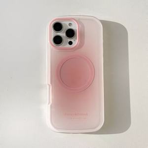 Màu rắn tối giản Halo Magnetic trường hợp điện thoại, bao gồm tất cả, chống thả, dần dần thay đổi màu sắc hình bầu dục trường hợp điện thoại - Product Image 5