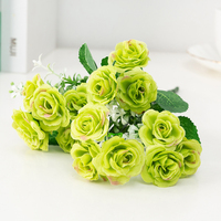 Bouquets de petites roses artificielles en gros pour la décoration de la maison, les fêtes, les mariages, Noël, arrangements élégants de roses