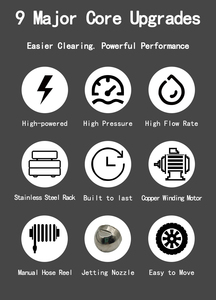 Sturatubi Elettrico ad Alta Pressione di Alta Qualità di Nuovo Tipo per la Pulizia e la Manutenzione di Tubazioni Industriali - Product Image 2