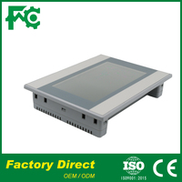 Panel de Operador HR60 NE 7, Pantalla Táctil HMI Industrial de 10.1 Pulgadas, Multi Serial, 220V/240V, con RS485 para Programación de PLC