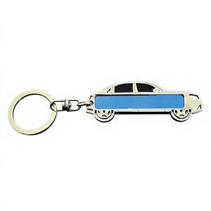 Llavero de coche de acero inoxidable con logotipo personalizado, matrícula pequeña grabada con láser, entrega inmediata - Product Image 1