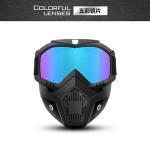 Thời Trang Mới Mở Mặt Nửa Mũ Bảo Hiểm Với Có Thể Tháo Rời Visor Kính Mặt Nạ Gió & Bụi Bằng Chứng Cho Xe Máy & Ngoài Trời Sử Dụng - Product Image 5