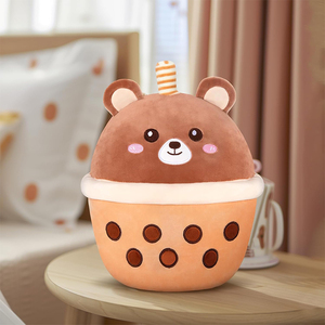 <span class=keywords><strong>Peluche</strong></span> de Alta Calidad de Oso Boba Tea, Lindo Animal de <span class=keywords><strong>Peluche</strong></span> de Té de Burbujas, Muñeco Suave de Leche de Perlas, Regalos de Cumpleaños, Navidad, San Valentín - Product Image 4
