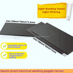 Lente de <span class=keywords><strong>cristal</strong></span> de seguridad de lente de soldadura negra Din 11/12 de alta calidad para suministros de soldadura y soldadura - Product Image 5