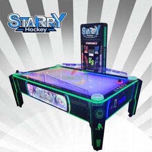 Máquina de Hockey de Aire Metálica Automática para Interiores, Juego Operado con Monedas para 2 Jugadores, Ideal para Niños - Product Image 5