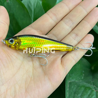 HUIPING – leurre 3D rigide rigide de pêche en eau salée, appât artificiel idéal pour la pêche en mer, 70mm, 7.8g