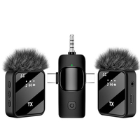 Microphones sans Fil Lavalier USB Mini, Plug and Play pour Streaming en Direct, Interviews et Conférences