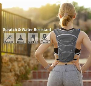 Sac à dos d'hydratation léger et imperméable pour course à pied, marathon, trail, randonnée, avec logo personnalisé, unisexe, en polyester. - Product Image 5