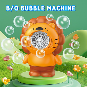 Adorable machine à bulles de lion jouet électrique automatique de fabricant de bulles de dessin animé pour les enfants parfait pour le plaisir en plein air et les jeux d'été - Product Image 2