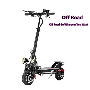 Scooter Eléctrico Todoterreno de Alta Velocidad de 48 V y 18 Ah, 10 Pulgadas, 1200 W, Doble Motor, Tres Luces, Plegable, para Adultos, 60 km/h - Product Image 3