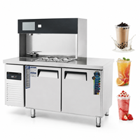 Station de Bar à Bubble Tea en Acier Inoxydable, Vente Directe Usine, Machine à Thé au Lait Automatique Intelligente, Solution Complète pour Magasin de Boissons